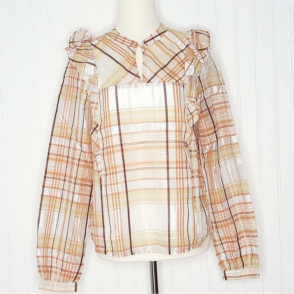 Anthropology Current Air Polly ruffled blouse NWT